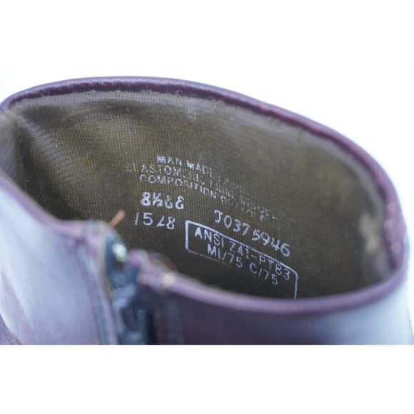 Double-H Men’s 8.5 EE #1528 S/T Western Vintage Work Boots USA Zip Up Non Slip - Picture 5 of 8